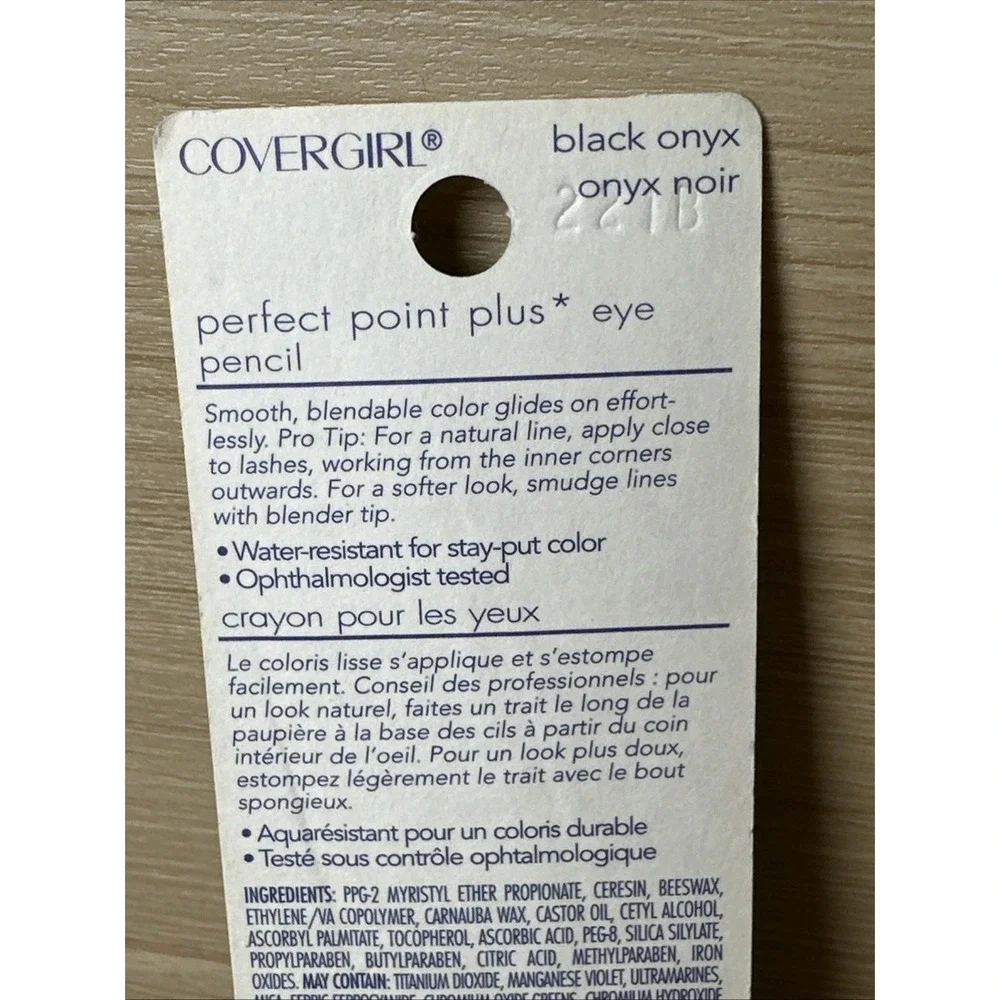 Covergirl 200 Eyeliner Perfect Point Plus NOS Black Onyx Self Sharpening